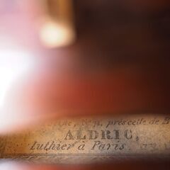 【選定分類：III-⑨オールド・ファクトリーメード・仏蘭西】Violin Ascribed to ALDRIC,18？？●国内表板オープン修復・セッティング・調整済●演奏会即可