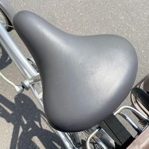 OGKチャイルドシート付 シティーサイクル 27インチ シルバー 自転車