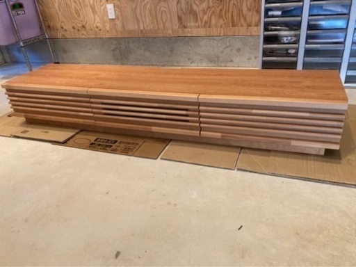 【取引中】大川家具　テレビボート180cm 美品