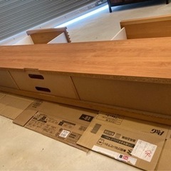【取引中】大川家具　テレビボート180cm 美品