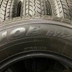 新車外し YOKOHAMA JOB RY52 195/80R15 107/105L LT 15インチ 夏タイヤ 4本 ハイエース キャラバン等　(MTF208) クレジットカード QRコード決済可能