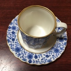 ナカヤマ　ブルー更紗 デミタスコーヒー碗皿 - 堺市