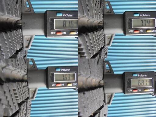 ブリヂストン BLIZZAK VRX 215/65R16 4本 9.5分溝1本と9分溝2本と8分溝 