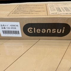 【値下げ】クリンスイ浄水水栓(TJS-SP20E) 伸びるシャワーハンドル、浄水カートリッジ新品1個付き