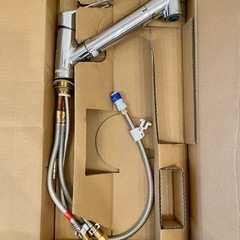 【値下げ】クリンスイ浄水水栓(TJS-SP20E) 伸びるシャワーハンドル、浄水カートリッジ新品1個付き