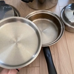 アムウェイ クイーンクック24ピース＋インダクションレンジ黒