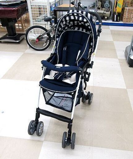 札幌市/清田区　アップリカ ラクーナ ビッテ ベビーカー A型 ネイビー キャリートラベルシステム対応 両対面