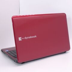 中古良品 15インチ 赤色 ノートパソコン 東芝 T350/46BR Core i5 4GB 