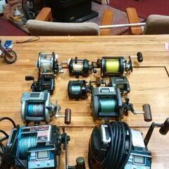 釣り リール 手巻きリール・電動リール SHIMANO & DAIWA 10個まとめて