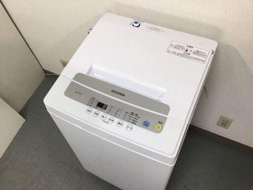 (6/2受渡済)JT4469【IRISOHYAMA/アイリスオーヤマ 5.0㎏洗濯機】美品 2021年製 IAW-T502E 家電 洗濯 全自動洗濯機 簡易乾燥機能付