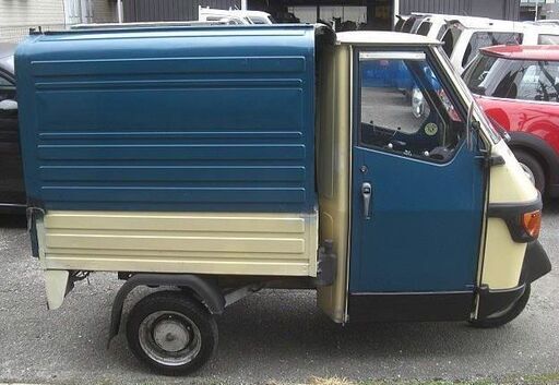超希少車　ベスパカー　ピアジオ　アぺ５０　APE５０　3輪　ミニカー　セル付　バックもします。