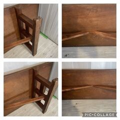 アンティーク　昭和レトロ　木製　テーブル　机