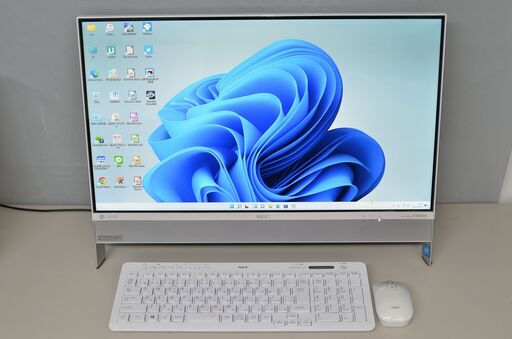 中古良品 一体型パソコン 最新Windows11+office NEC DA370/D Celeron-3855U/爆速SSD500GB/メモリ8GB/23.8インチ/カメラ内蔵/テレビ機能