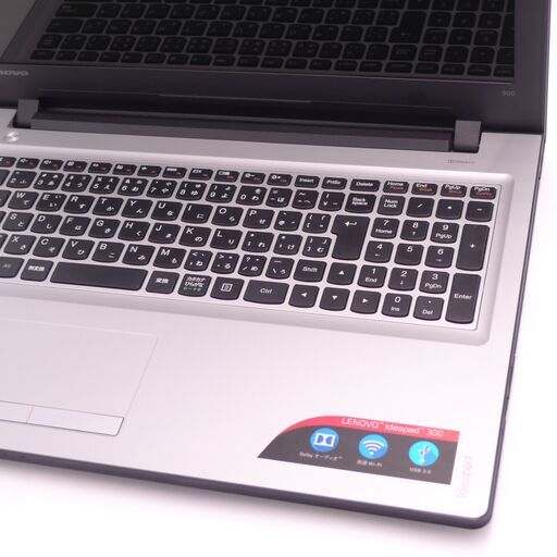 中古良品 新品爆速SSD 15.6型 銀色 ノートPC Lenovo 300-15IBR Celeron 4GB DVDRW 無線 Bluetooth カメラ Windows10 Office済 良品 新品爆速SSD 15.6型 銀色 ノートPC Lenovo 300-15IBR Celeron 4GB