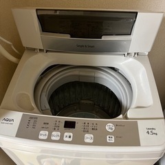 洗濯機　AQW-S45E1