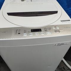 SHARP ES-GE4B 4.5kg 2018年式 全自動洗濯機