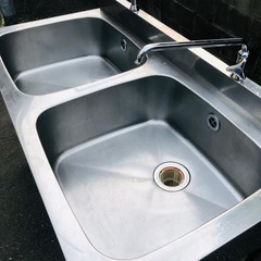 二槽シンク　azuma   業務用　厨房用　店舗用品　中古品