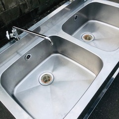 二槽シンク　azuma   業務用　厨房用　店舗用品　中古品