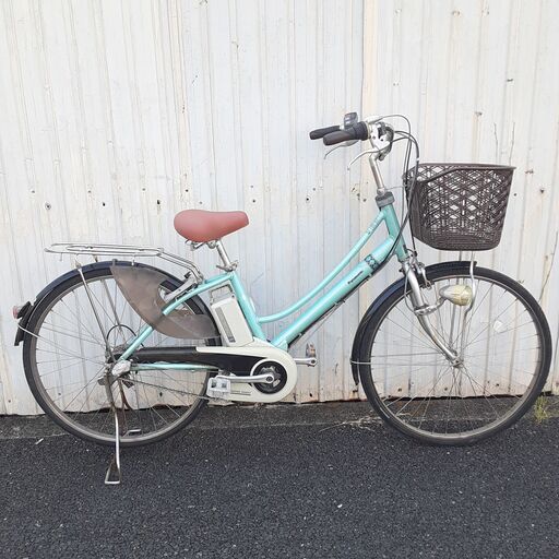 自転車中古クロスバイク Reciente 外装7段変速 カゴ鍵付き タイヤ27インチ