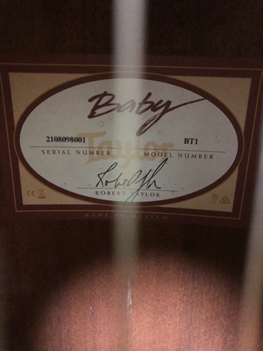 28日正午まで！Baby Taylor（BT-1）+おまけ付き