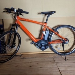 ★美品・新品同様★2020年購入・未走行・室内保管★ブリヂストン電動アシスト自転車★リアルストリーム★ソリッドオレンジ