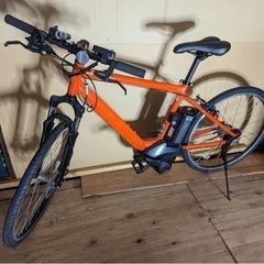 ★美品・新品同様★2020年購入・未走行・室内保管★ブリヂストン電動アシスト自転車★リアルストリーム★ソリッドオレンジ