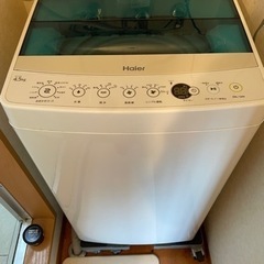 洗濯機 ハイアール JW-C45A 4.5kg 簡易乾燥機能付 ...