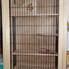 猫ちゃん 木製3段ケージ