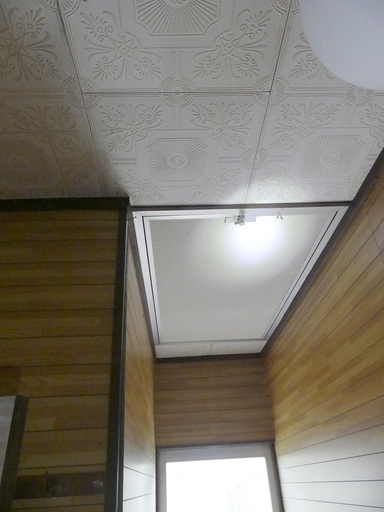 22,000円／広い屋根裏活用に！秘密折りたたみ階段隠し部屋 屋根裏部屋 納戸 隠れ家 忍者屋敷 アルミ伸縮階段。