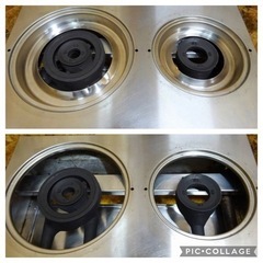 (684-1) マルゼン 業務用 ガステーブル 卓上 2口コンロ M-212C 2019年製 都市ガス用 W595D420H160 中古 厨房 飲食店 店舗