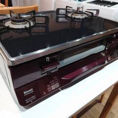 Rinnai／リンナイ 都市ガス用ガステーブル／ガスコンロ 左強火 2017年