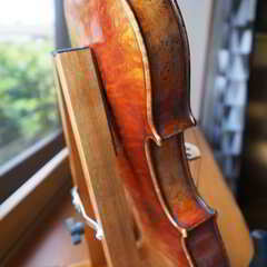 【選定分類：II-⑨オールド・ファクトリーメード・仏蘭西】Violin Mid19thCentury Ascribed to ALDRIC,1842鳥目杢●国内修復・セッティング・調整未済●試奏可