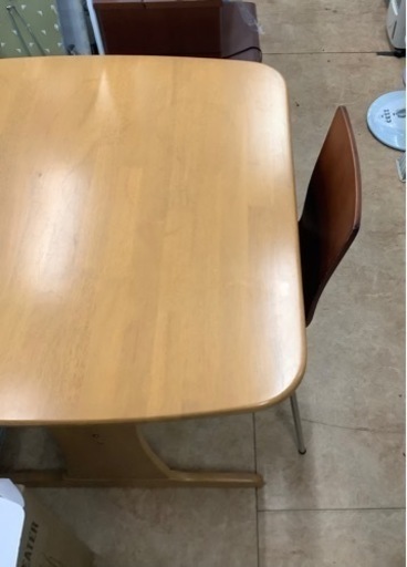 食卓テーブル椅子2脚セット　リサイクルショップ宮崎屋　佐土原店　22.5.26F