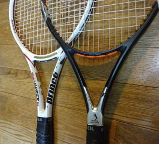 硬式テニスラケット】1:Boris Beckerと2:Princeの2本 (johnny) 南林間