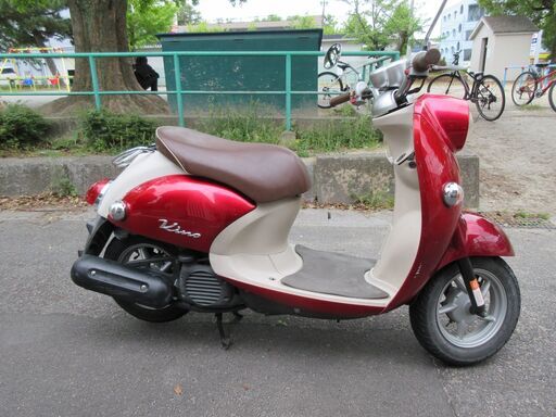 ビーノ　4スト　レッド　バッテリー新品☆Gロック付き　ヤマハ　原付 ビーノ 4スト レッド バッテリー新品☆Gロック付き ヤマハ 原付