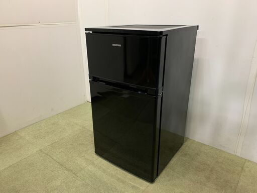 (220526)　アイリスオーヤマ　ノンフロン冷凍冷蔵庫　NRSD-8A-B　2019年製