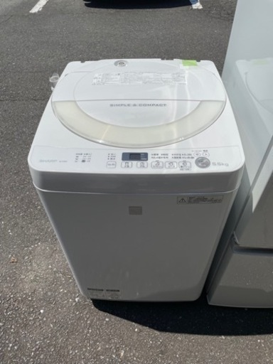 名古屋市郊外配送無料　SHARP 5.5kg洗濯機　ES-G5E3-KW