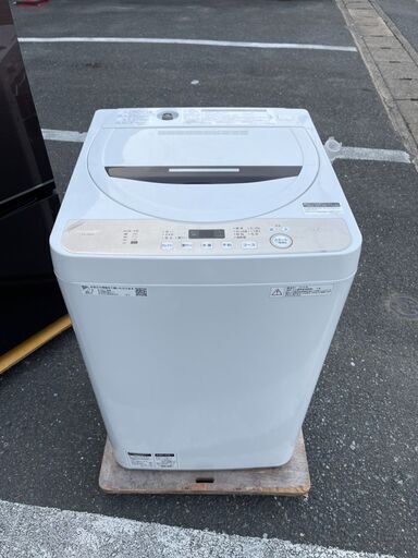 洗濯機 シャープ ES-GE6D 6kg 2020年 【3ヶ月保証★送料に設置込】自社配送時代引き可※現金、クレジット、スマホ決済対応※