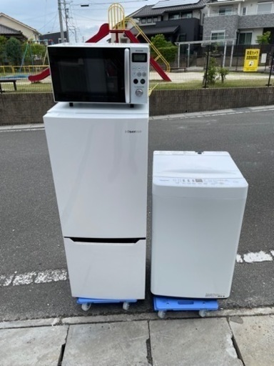 名古屋市郊外配送無料キャンペーン中！！　【新生活応援】高年式　2020年製　冷蔵庫洗濯機レンジ3点セット