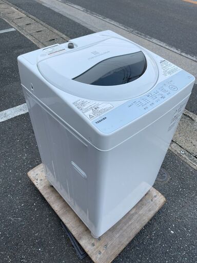 洗濯機 東芝 AW-5G6 2019年 5kg 【3ヶ月保証★送料に設置込】自社配送時代引き可※現金、クレジット、スマホ決済対応※