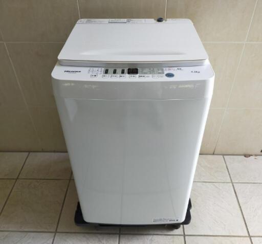 ■取引決定済■2021年製■ハイセンス (4.5kg) 全自動洗濯機 HW-E4504〈送風乾燥〉