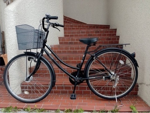 26インチ自転車】内装3段変速 LEDオートライト オシャレな三角ハンドル