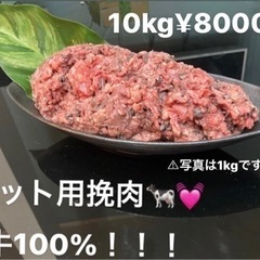 【ネット決済・配送可】格安！！！10kg犬用肉　挽肉　大型犬　小型犬　