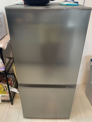 AQUA 2ドア ノンフロン冷凍冷蔵庫 2018年製 AQR16-E5(S)