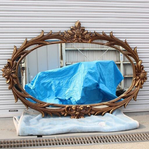 961) CAROLINA 壁掛けミラー 大型鏡 W180cm H120cm アンティーク インテリア カロライナ Mirror company アメリカ製 USA 家具