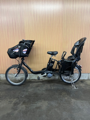 格安‼️ 子供2人乗せ 電動自転車 Panasonic ギュットミニ 黒 20インチ ...