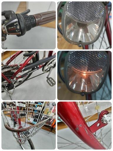 J020 ミニベロ自転車 LOISIR ダイナモライト 20インチ 6段変速 ...