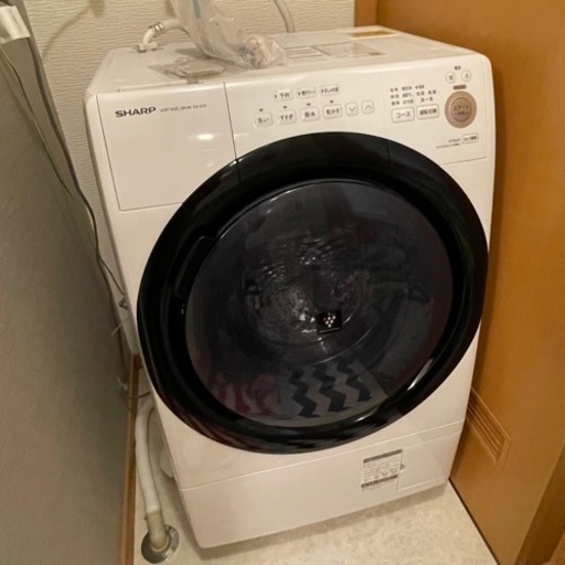 【大特価】SHARP 2020年コンパクトドラム洗濯乾燥機　ES-S7E ほぼ新品