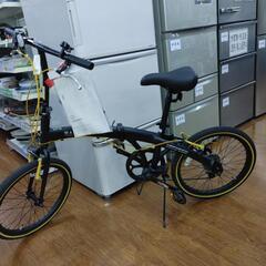 20インチ　折り畳み自転車　イエロー