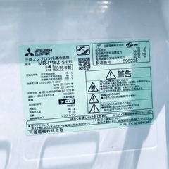 ✨2016年製✨631番 三菱✨ノンフロン冷凍冷蔵庫✨MR-P15Z-S1‼️